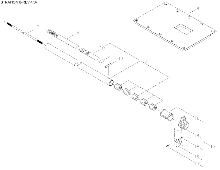 Shindaiwa C242 Shaft Parts Diagram