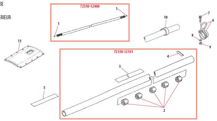 Shindaiwa B450 Main Shaft Parts Diagram