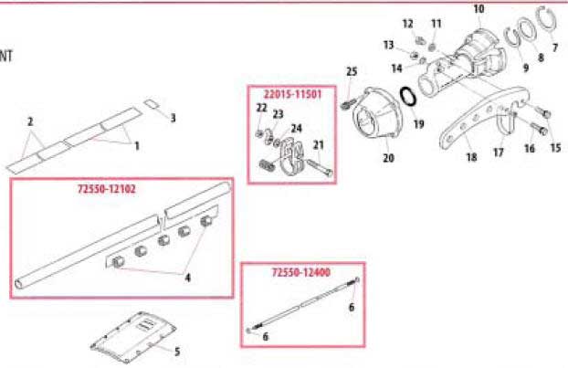 Shindaiwa B450 Main Shaft Parts Diagram
