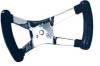 AZUSA AZ2294 POLISHED ALUNIMUM GO KART STEERING WHEEL